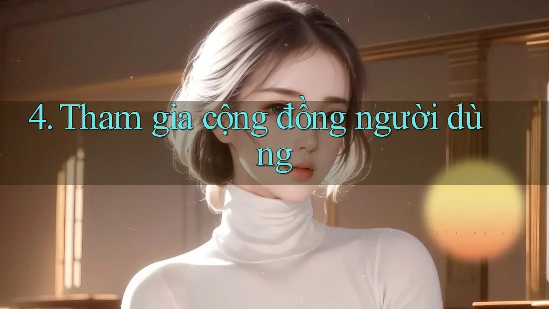 4. Tham gia cộng đồng người dùng 4. Tham gia cộng đồng người dùng