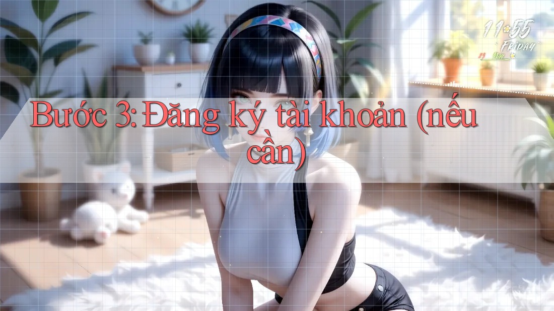 Bước 3: Đăng ký tài khoản (nếu cần)