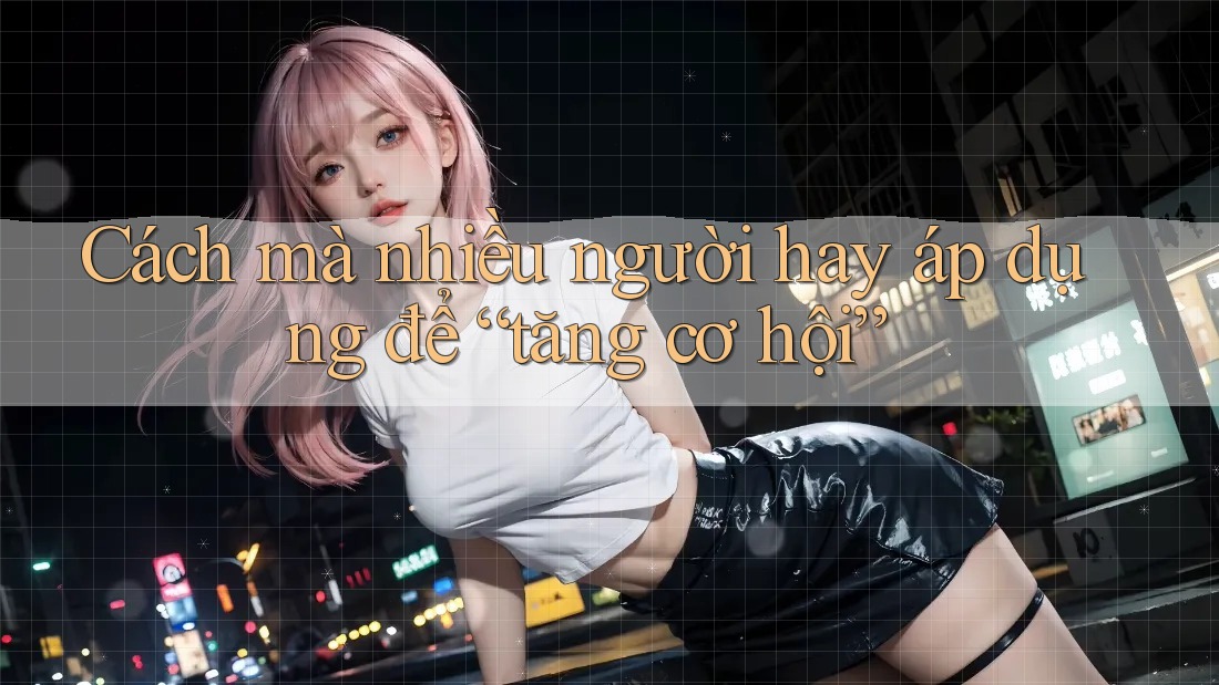 Cách mà nhiều người hay áp dụng để “tăng cơ hội” Cách mà nhiều người hay áp dụng để “tăng cơ hội”