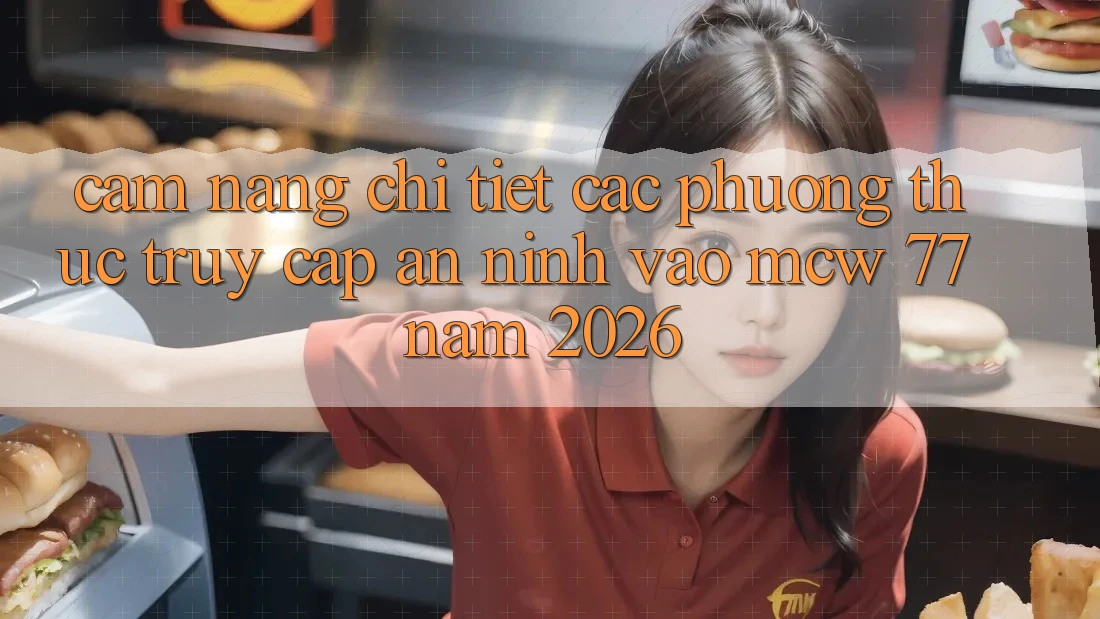 Cẩm nang Chi Tiết Các Phương Thức Truy Cập An ninh Vào MCW 77 Năm 2026