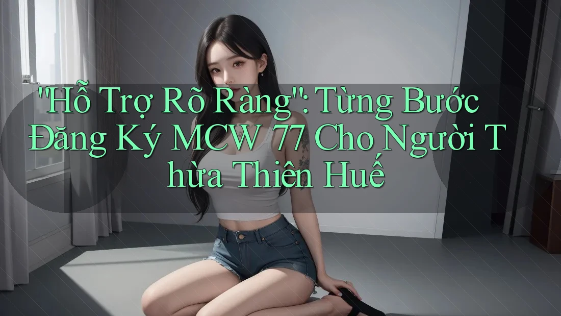 “Hỗ Trợ Rõ Ràng”: Từng Bước Đăng Ký MCW 77 Cho Người Thừa Thiên Huế