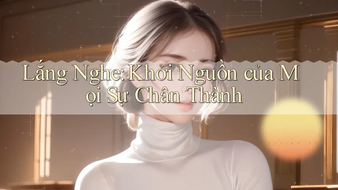 Lắng Nghe: Khởi Nguồn của Mọi Sự Chân Thành