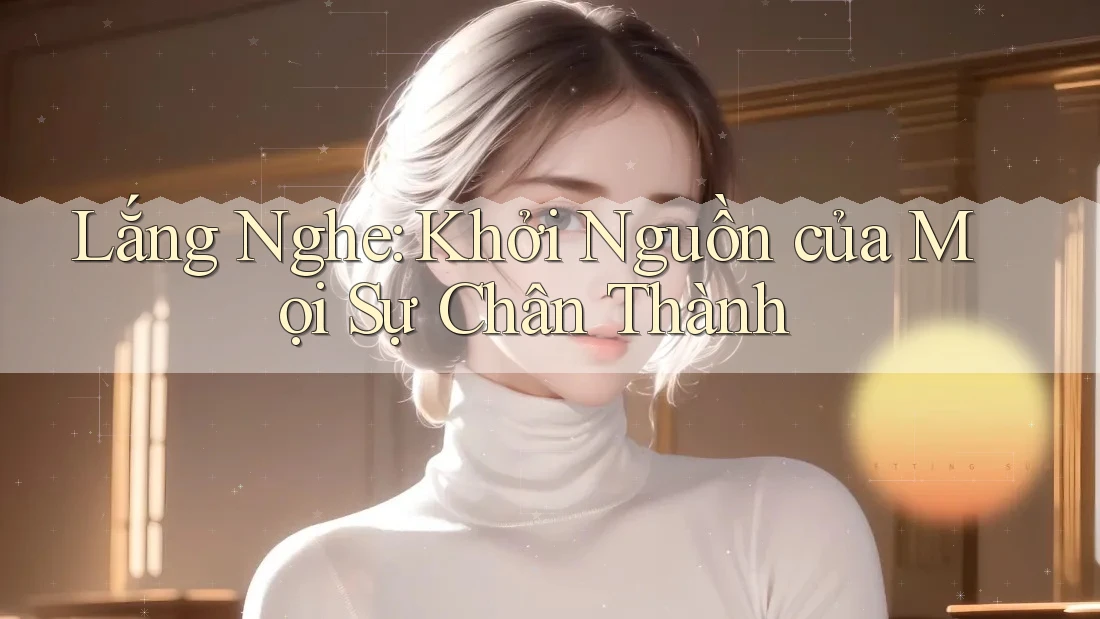 Lắng Nghe: Khởi Nguồn của Mọi Sự Chân Thành Lắng Nghe: Khởi Nguồn của Mọi Sự Chân Thành