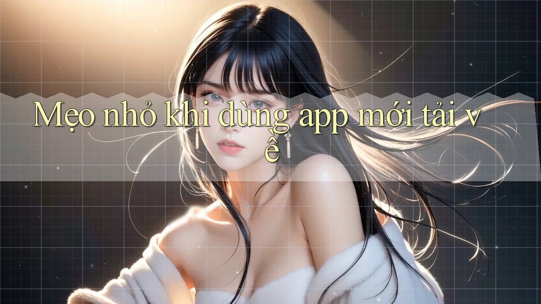 Mẹo nhỏ khi dùng app mới tải về
