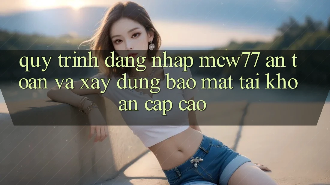 Quy Trình Đăng Nhập MCW77 An Toàn Và Xây dựng Bảo Mật Tài Khoản Cấp Cao