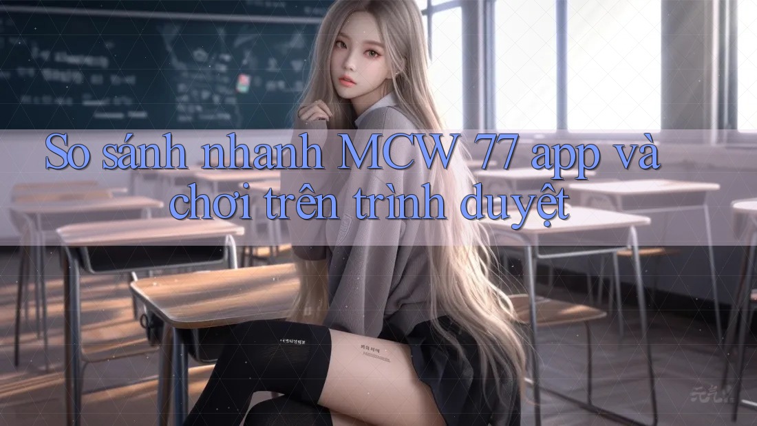 So sánh nhanh MCW 77 app và chơi trên trình duyệt