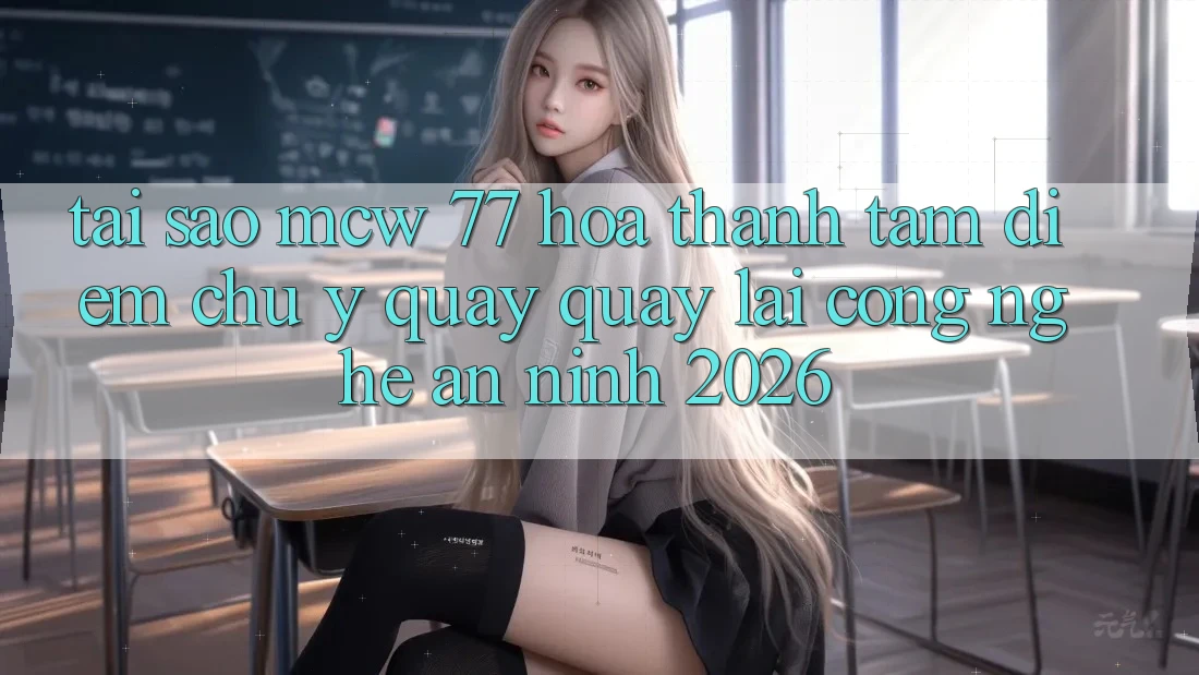 Tại Sao MCW 77 Hóa thành Tâm Điểm Chú Ý Quay quay lại Công Nghệ An ninh 2026?