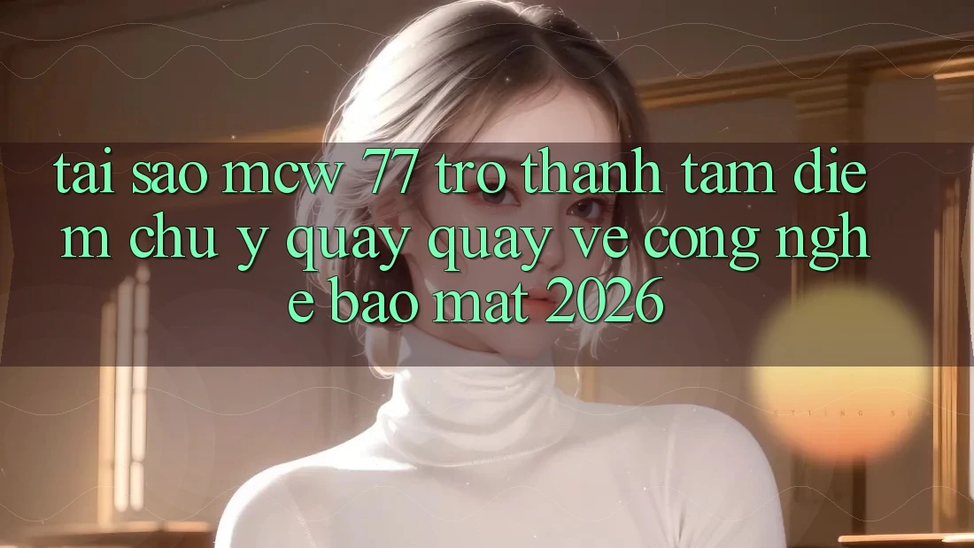 Tại Sao MCW 77 Trở Thành Tâm Điểm Chú Ý Quay quay về Công Nghệ Bảo Mật 2026? Tại Sao MCW 77 Trở Thành Tâm Điểm Chú Ý Quay quay về Công Nghệ Bảo Mật 2026?